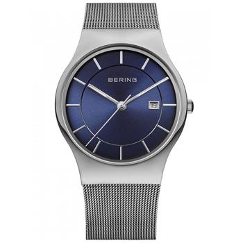 Classic Rustfri stål Batteridrevet quartz Herre ur fra Bering, 11938-003